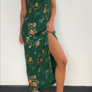 UO April Tie-Back Midi Slip Dress